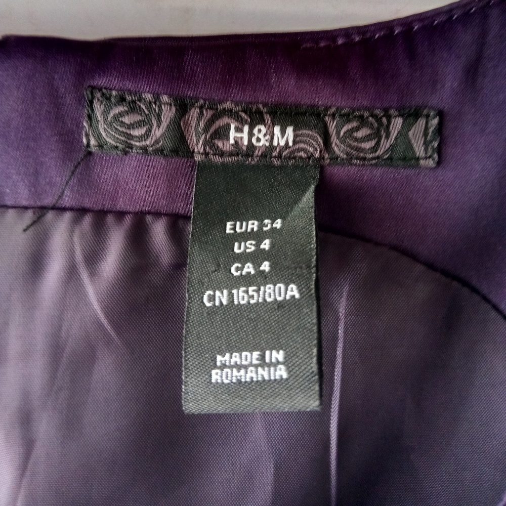 H& M Deep purple sheath dress